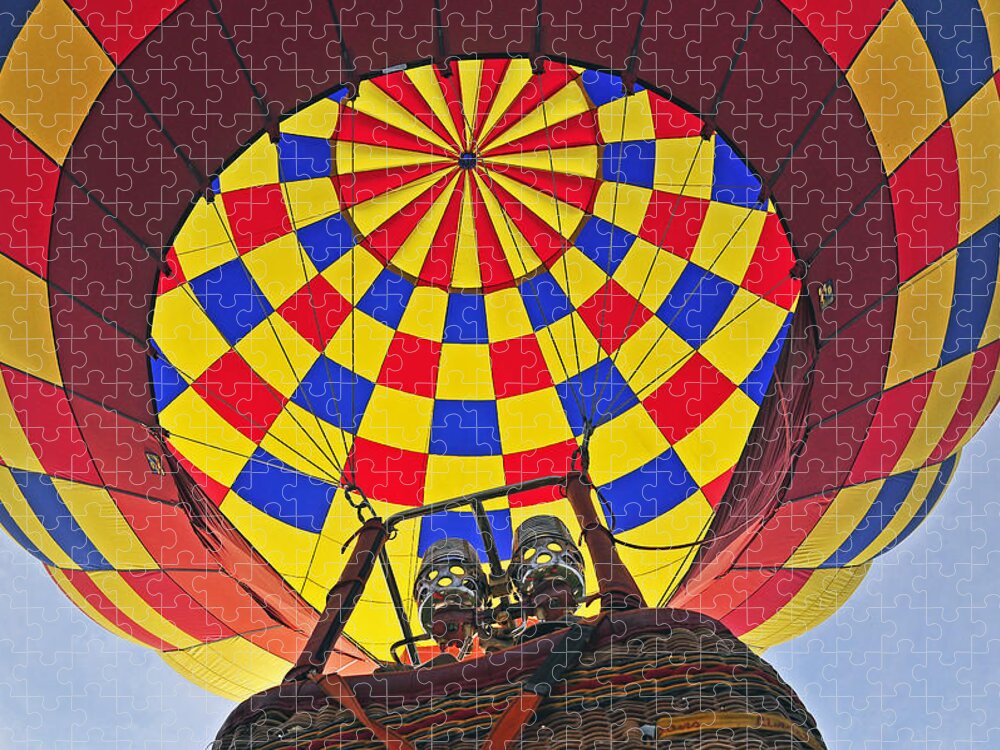 Balloon Jigsaw Puzzle featuring the photograph Up Up and Away by Rodney Campbell