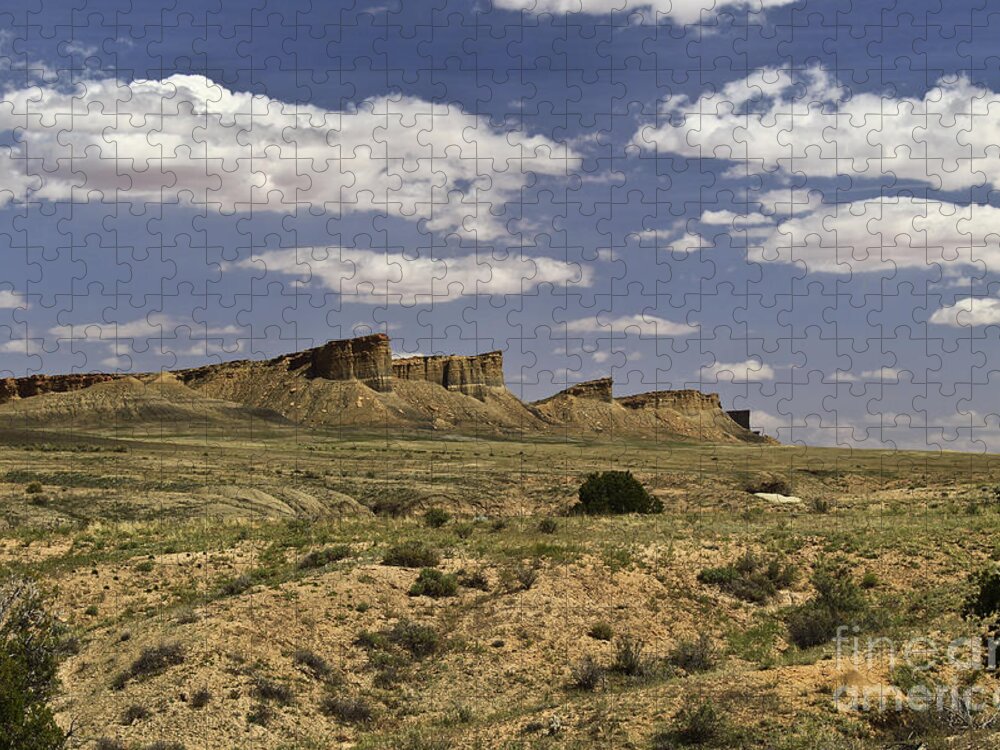 Desert Jigsaw Puzzle featuring the photograph Uplifts in Waterpocket Fold by Kathy McClure