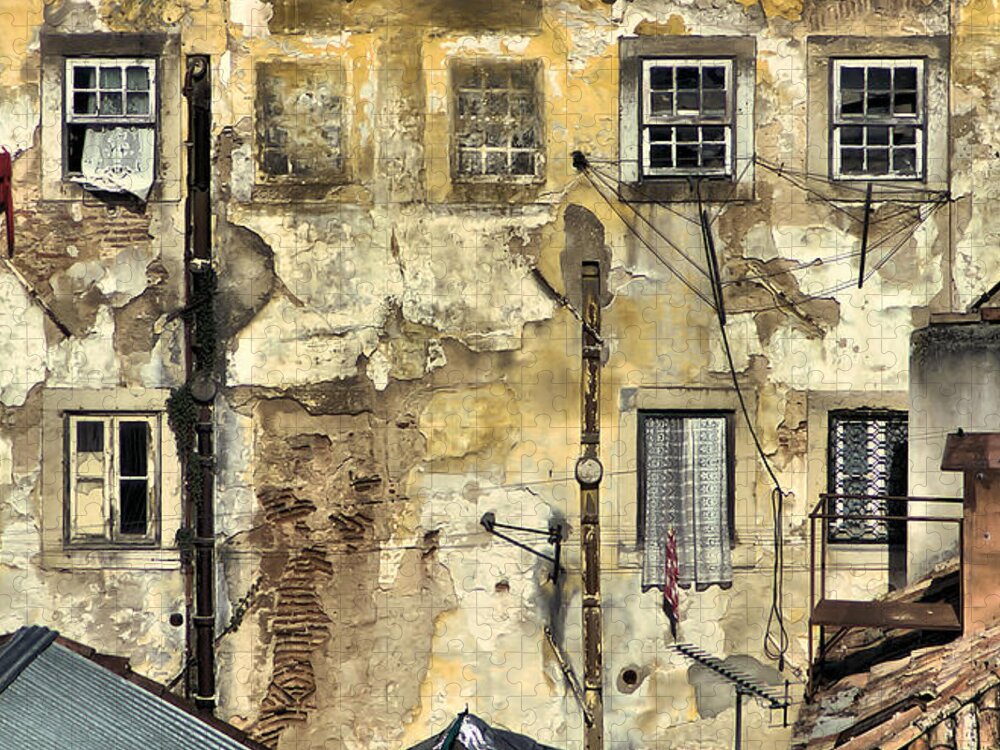 Urban Jigsaw Puzzle featuring the painting Urban Lisbon by David Letts