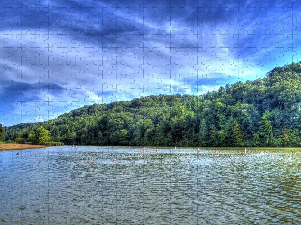 Strouds Jigsaw Puzzle featuring the photograph Vacation lake by Jonny D