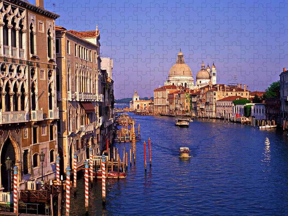 Arch Jigsaw Puzzle featuring the photograph Venice, Grand Canal, Italy by Hans-peter Merten
