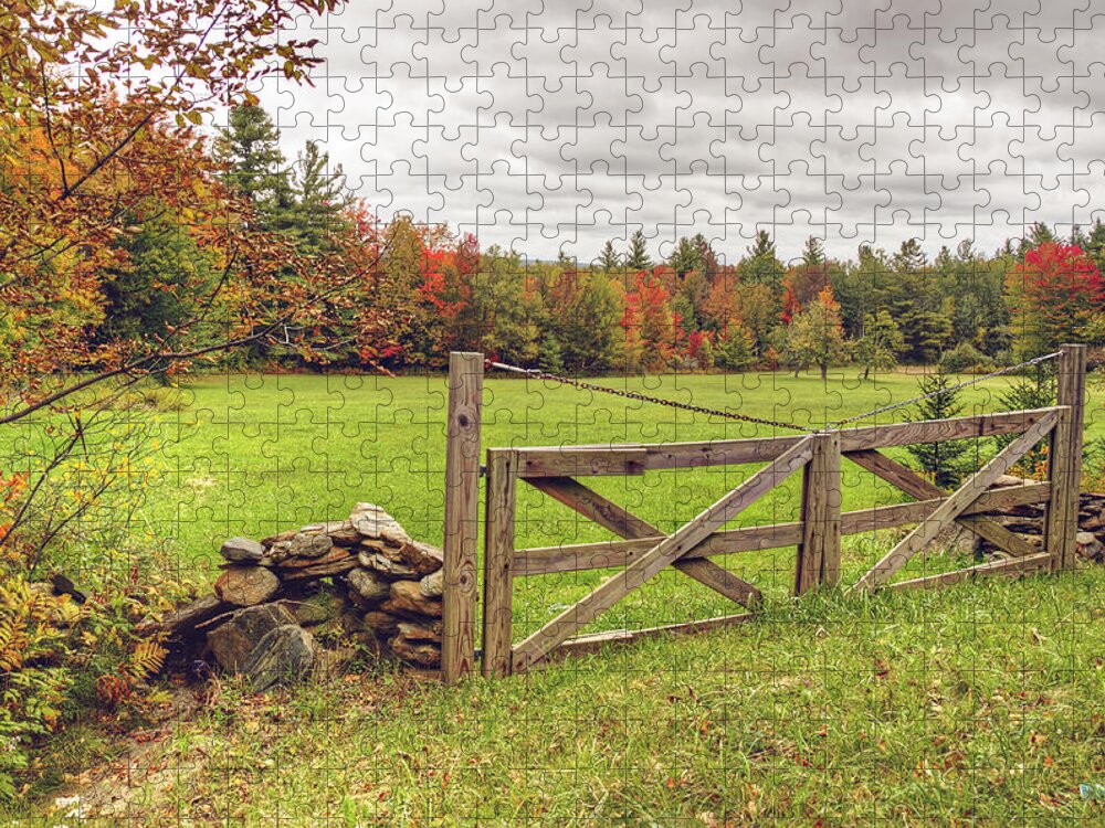 Vermont Jigsaw Puzzle featuring the photograph Vermont Countryside by Donna Doherty