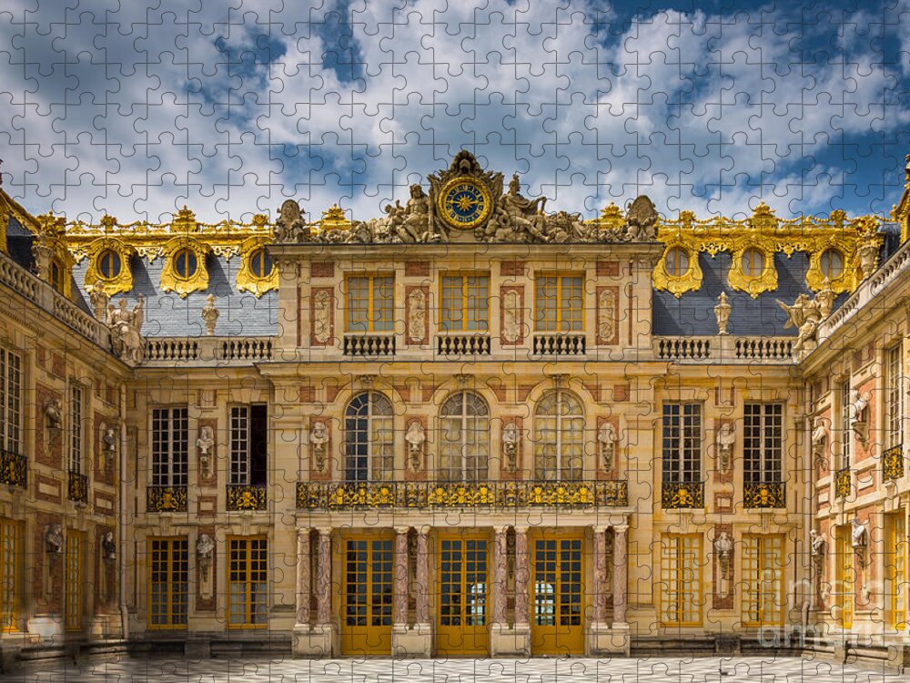 Europa Jigsaw Puzzle featuring the photograph Versailles Courtyard by Inge Johnsson