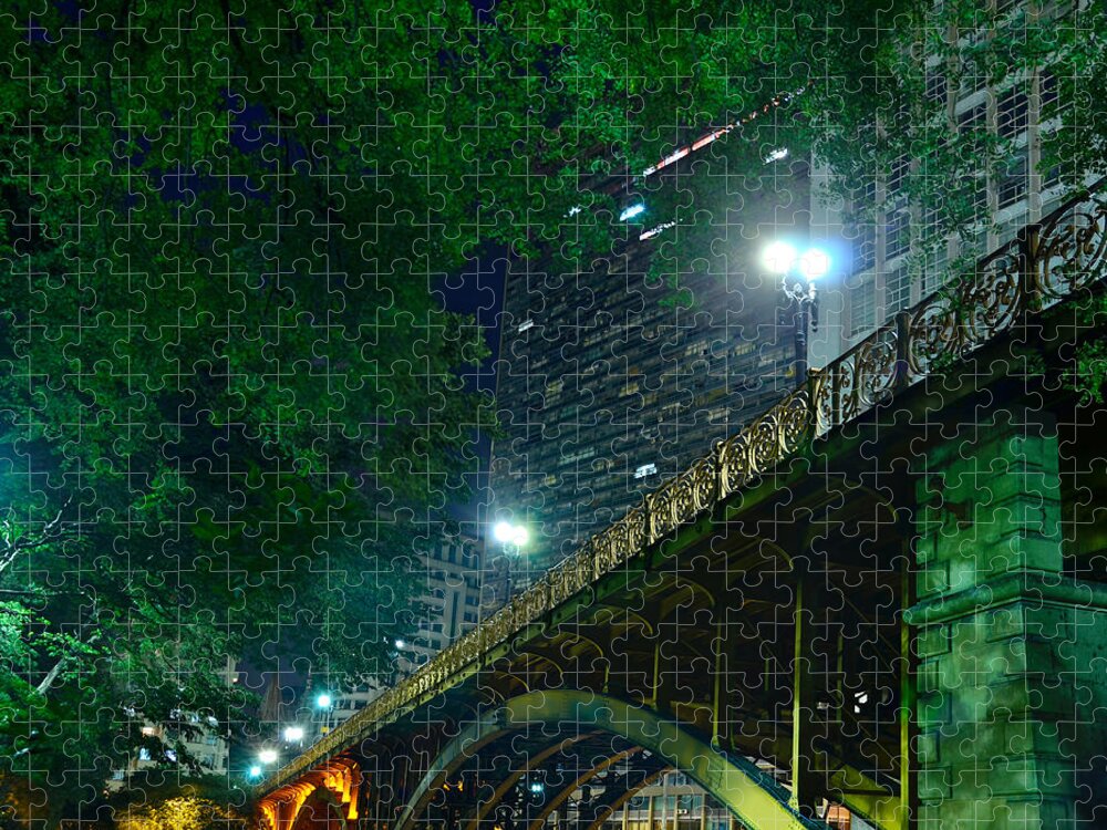Saopaulo Jigsaw Puzzle featuring the photograph Viaduto Santa Ifigenia - Sao Paulo Downtown by Carlos Alkmin