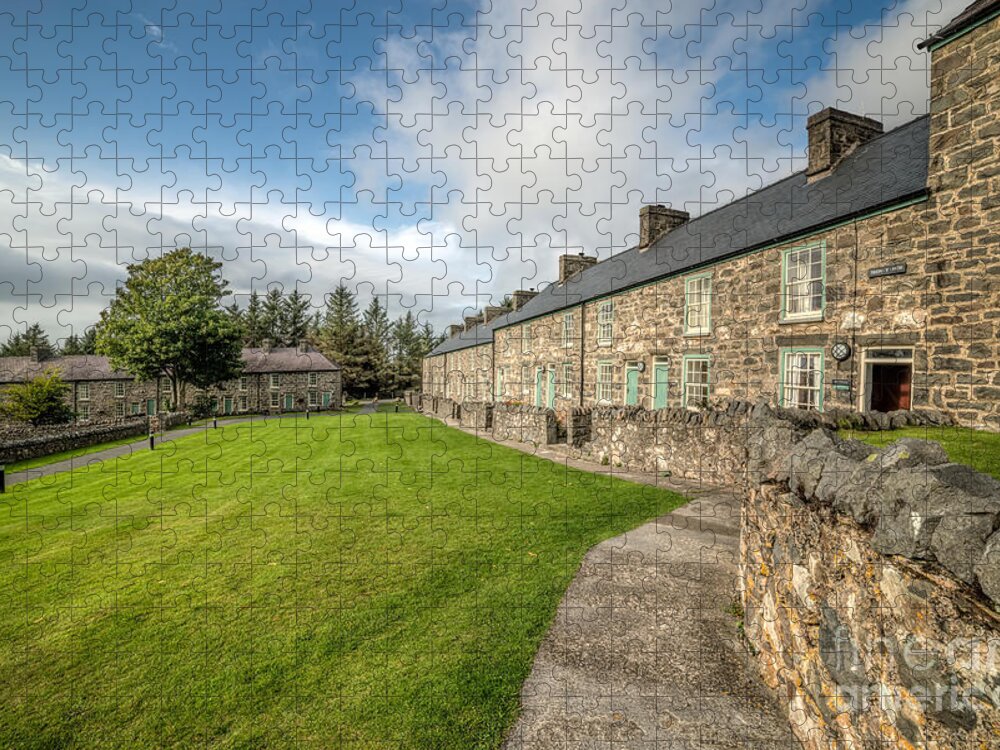 Llŷn Peninsula Jigsaw Puzzle featuring the photograph Victorian Cottages by Adrian Evans