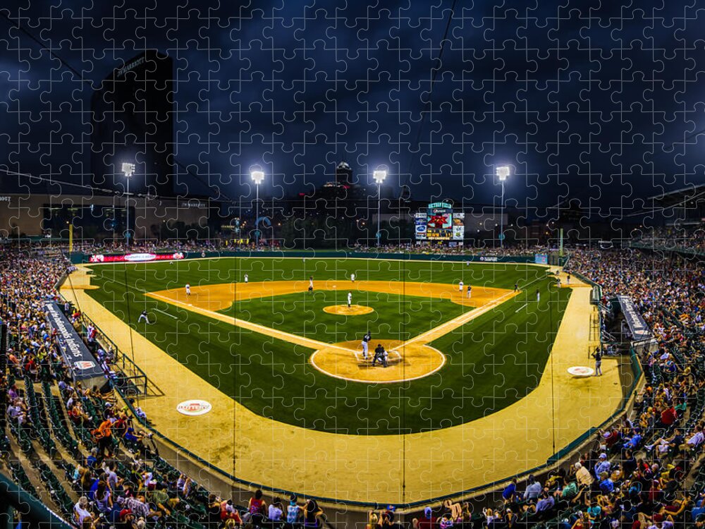 Indiana Jigsaw Puzzle featuring the photograph Victory Field by Ron Pate
