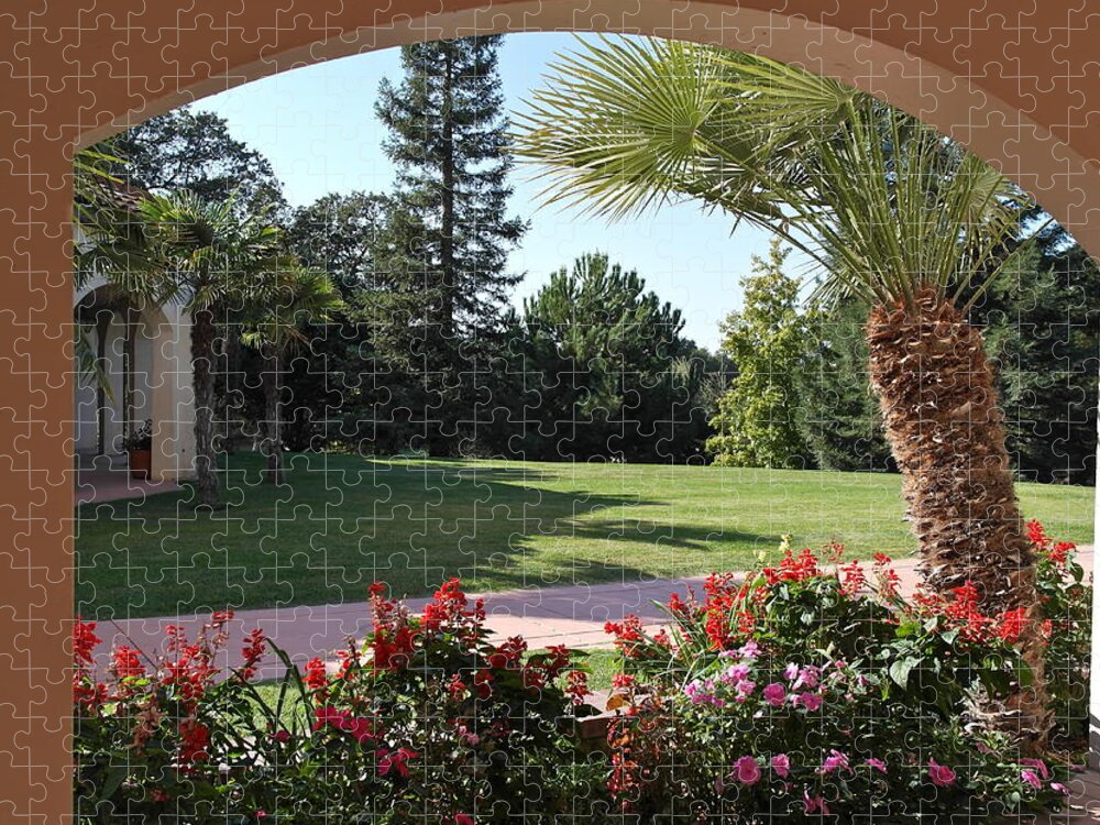 Veranda Jigsaw Puzzle featuring the photograph View From the Veranda by Michele Myers