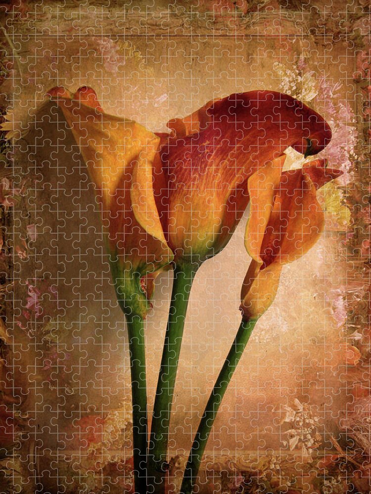 Flower Jigsaw Puzzle featuring the photograph Vintage Calla Lily by Jessica Jenney