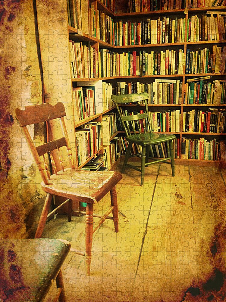 Books Jigsaw Puzzle featuring the photograph Waiting Room by Richard Reeve