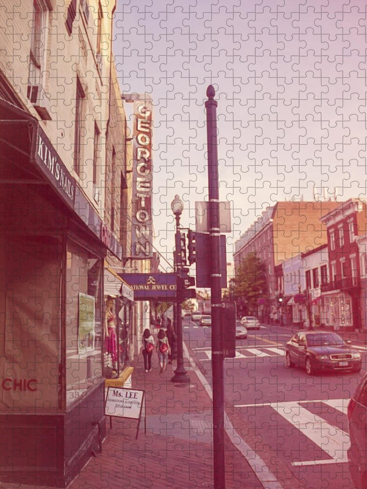 Georgetown Jigsaw Puzzle featuring the photograph Walking in Georgetown by Nicola Nobile