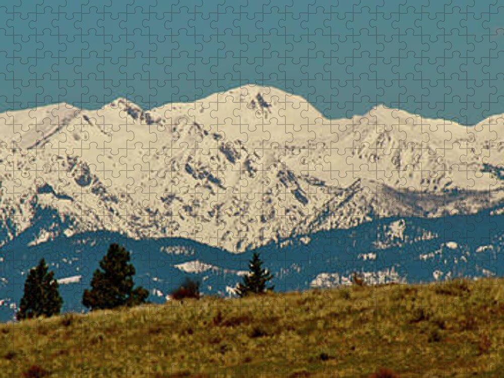 Wallow Mountains Jigsaw Puzzle featuring the photograph Wallowa Mountains Oregon by Ed Riche