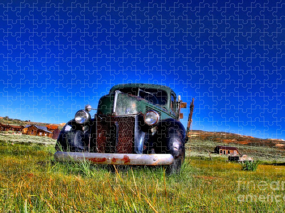 Truck Jigsaw Puzzle featuring the photograph Wanna Ride - Bodie Ghost Town By Diana Sainz by Diana Raquel Sainz