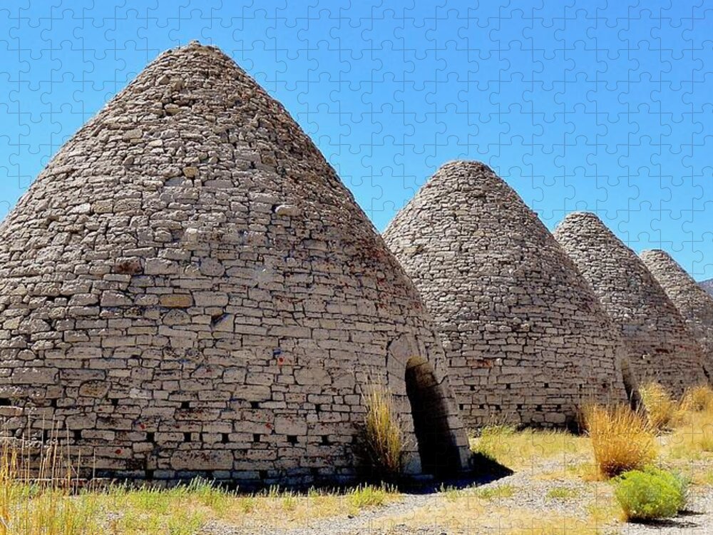 Ward Jigsaw Puzzle featuring the photograph Ward Charcoal Ovens by Benjamin Yeager