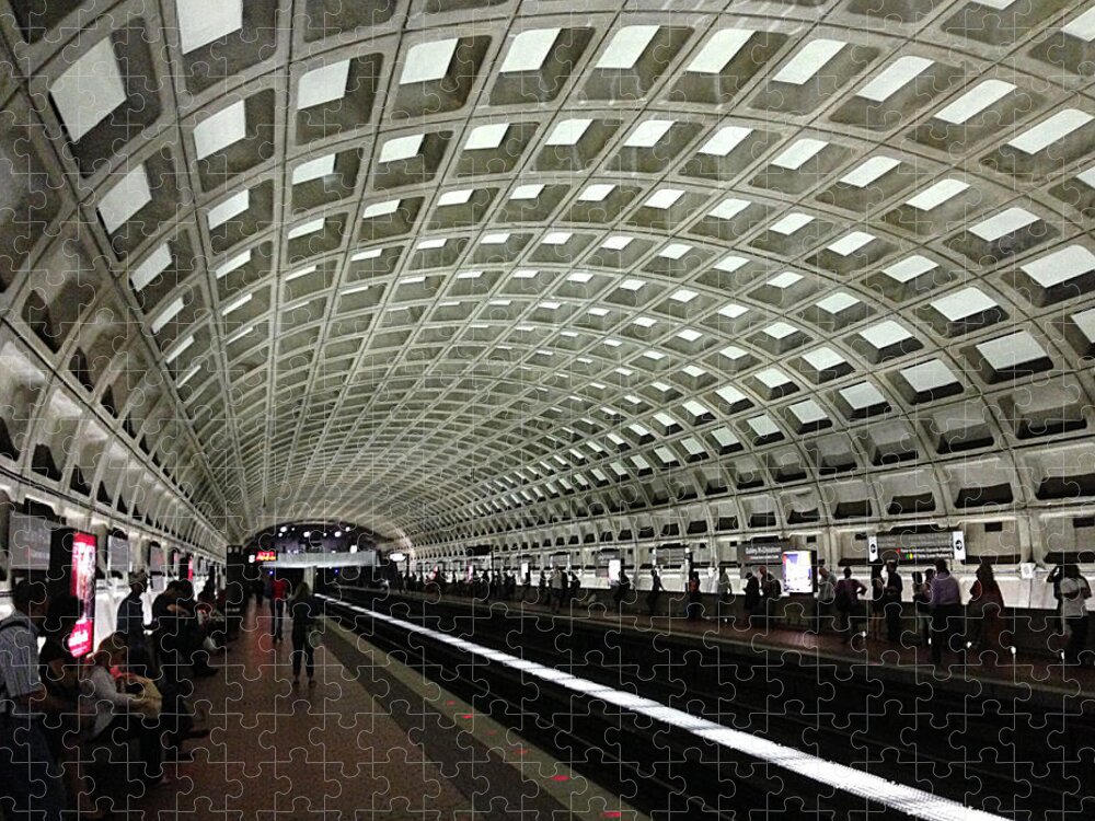 Washington Jigsaw Puzzle featuring the photograph Washington Metro by Richard Reeve