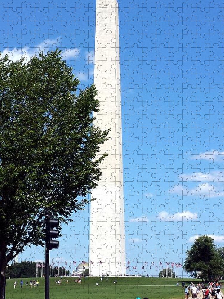Washington Jigsaw Puzzle featuring the photograph Washington Monument by Kenny Glover