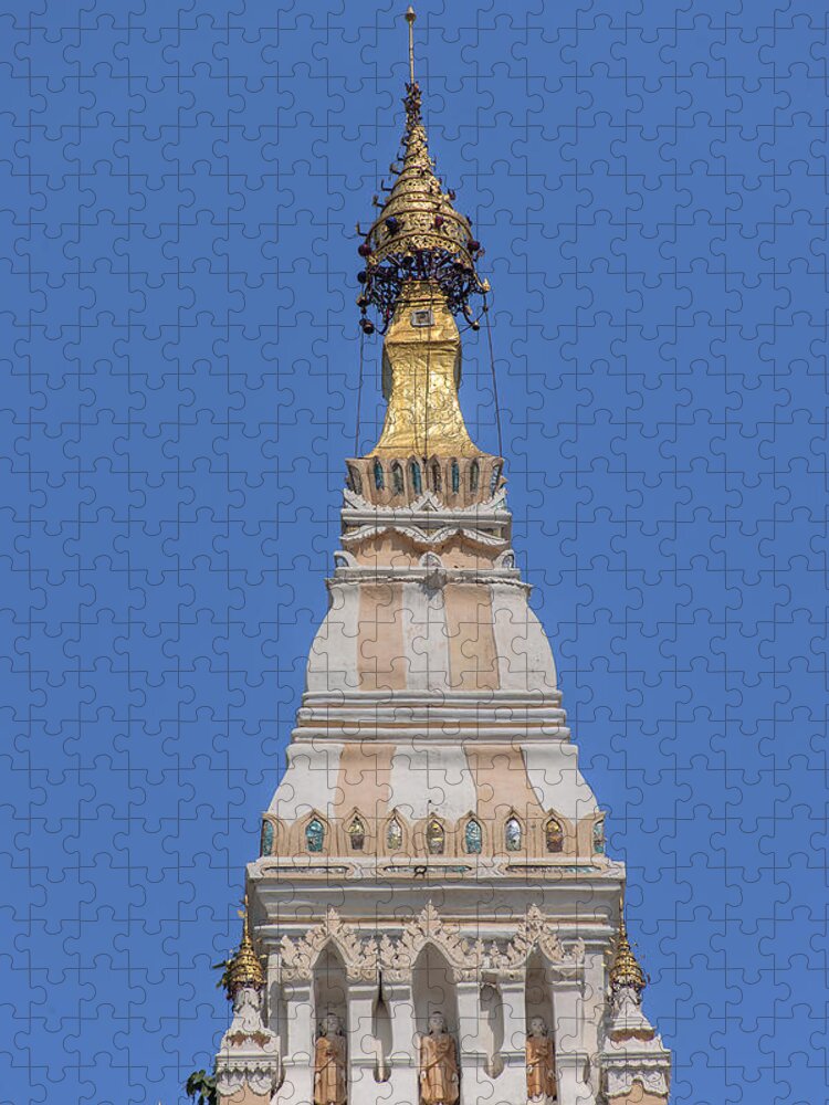 Scenic Jigsaw Puzzle featuring the photograph Wat Chedi Liem Chedi Liem Pinnacle DTHCM0823 by Gerry Gantt