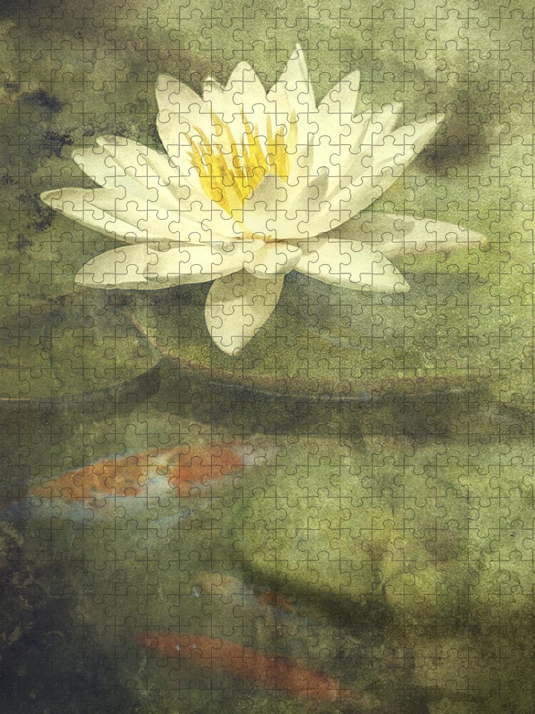 Water Lily Jigsaw Puzzle featuring the photograph Water Lily by Scott Norris