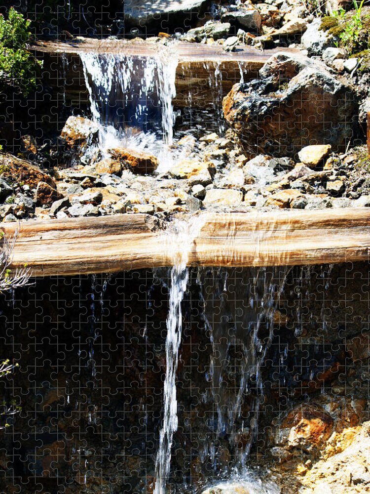 Mountain Steps Jigsaw Puzzle featuring the photograph Waterfall Steps by Edward Hawkins II