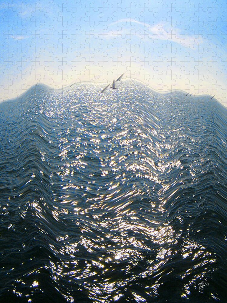 Seascape Jigsaw Puzzle featuring the photograph Wave by Ben and Raisa Gertsberg