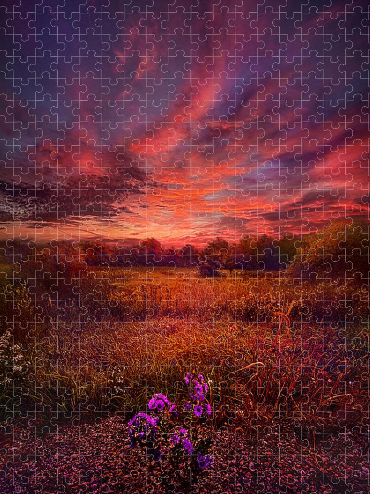 Twilight Jigsaw Puzzle featuring the photograph We Find Our Own Story by Phil Koch