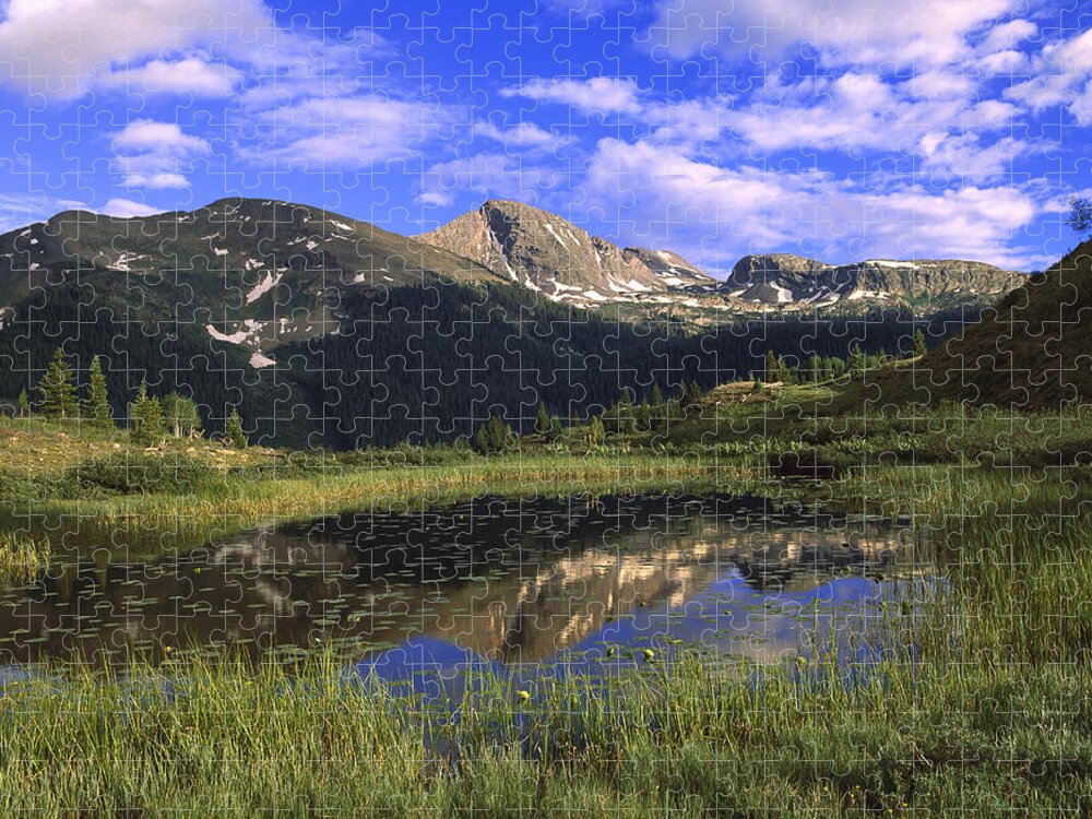 Feb0514 Jigsaw Puzzle featuring the photograph West Needle Mountains Weminuche by Tim Fitzharris