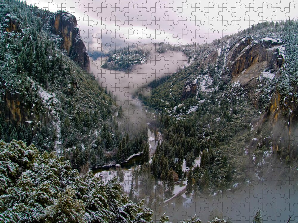 Yosemite Jigsaw Puzzle featuring the photograph Western Yosemite Valley by Bill Gallagher