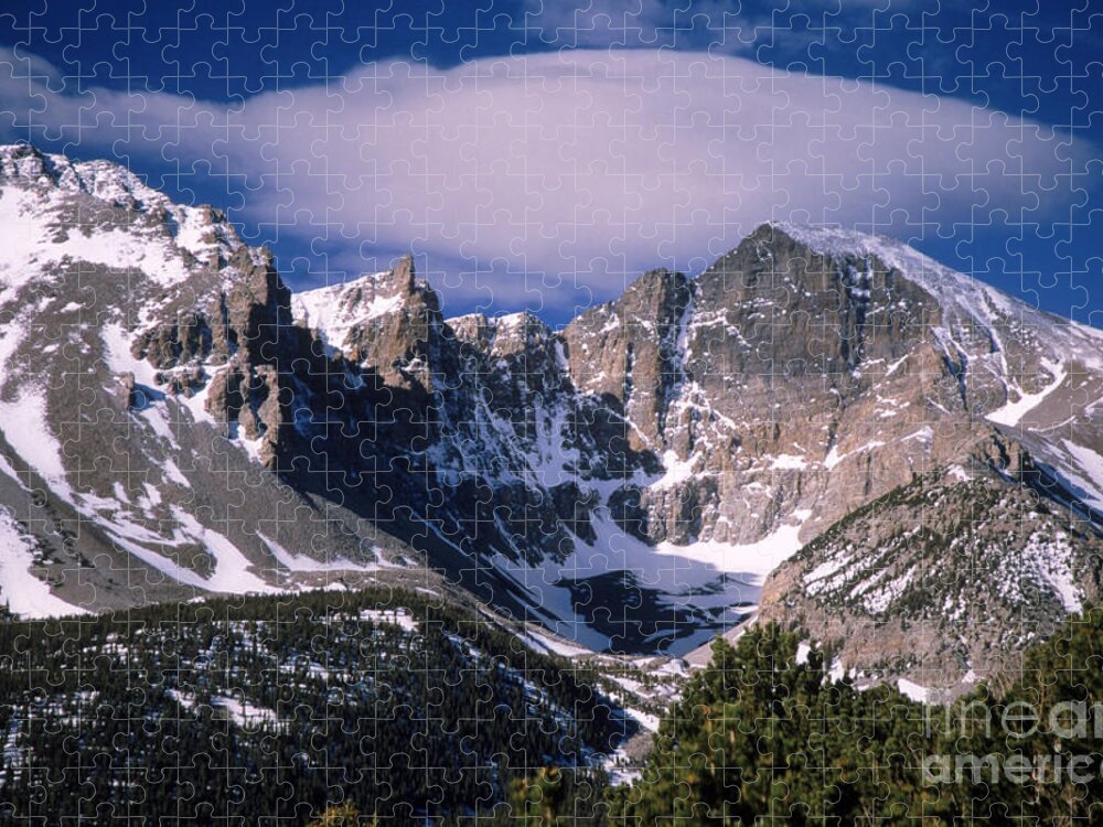 Great Basin National Park Jigsaw Puzzle featuring the photograph Wheeler Peak by Mark Newman