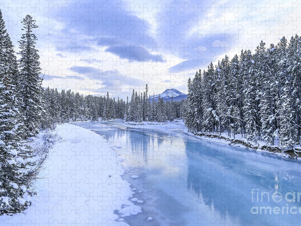 Banff Jigsaw Puzzle featuring the photograph When The Trees Were Silenced by Evelina Kremsdorf