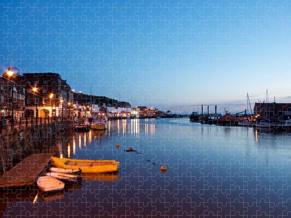 Whitby Jigsaw Puzzle featuring the photograph Whitby Harbour by Stephen Taylor