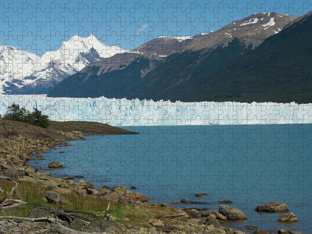 Patagonia Jigsaw Puzzle featuring the photograph White Glacier by Richard Gehlbach