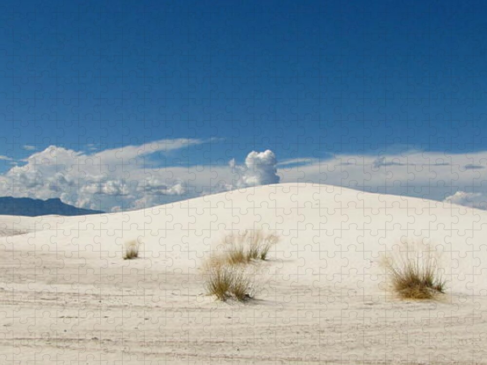 White Sands Jigsaw Puzzle featuring the photograph White Sands Landscape by Marilyn Smith