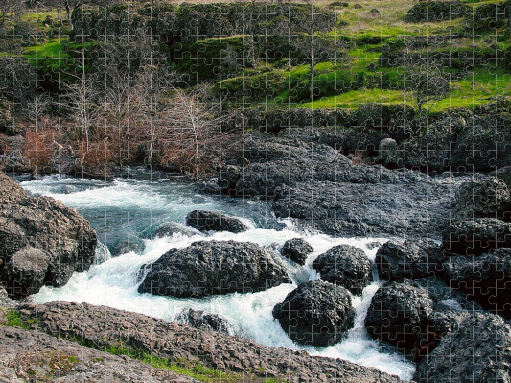 Rapids Jigsaw Puzzle featuring the photograph Whitewater At Bear Hole by Robert Woodward