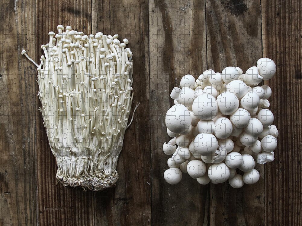 Mushroom Jigsaw Puzzle featuring the photograph Wild Mushrooms by The Wind Up Photography