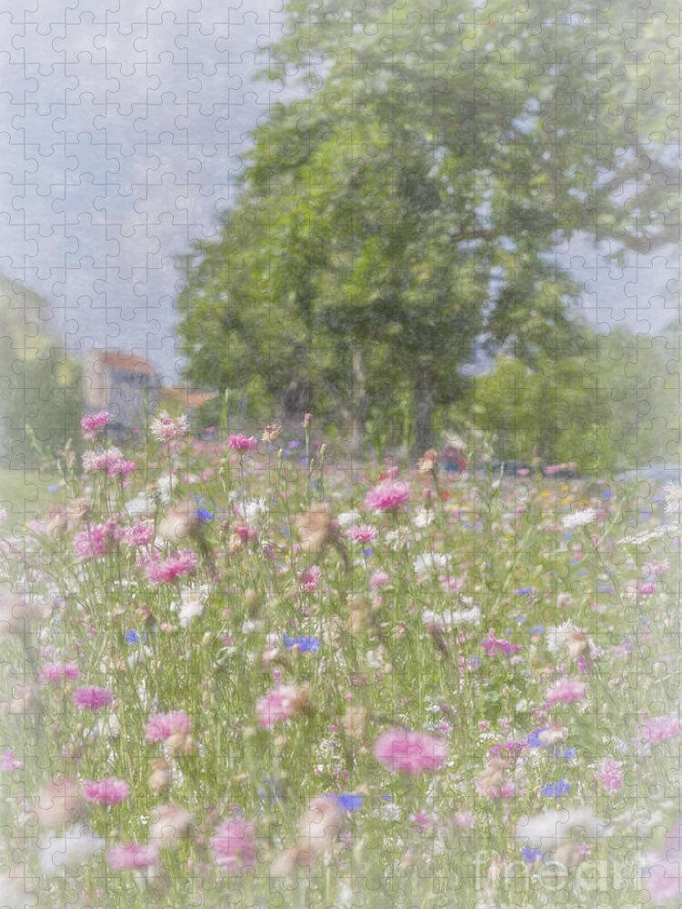 Wildflowers Jigsaw Puzzle featuring the photograph Wildflower Impressionism by Elaine Teague