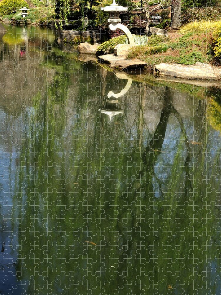 Weeping Willow Jigsaw Puzzle featuring the photograph Willow Reflection 2 by George Taylor