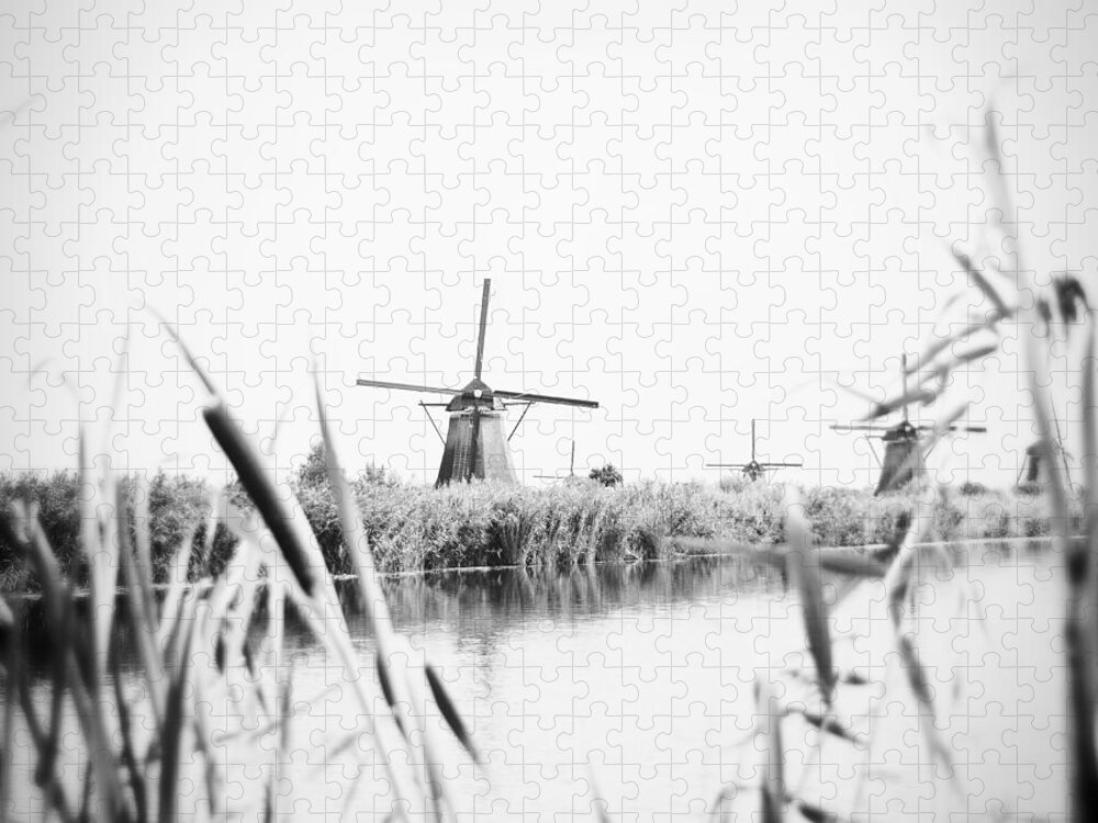Photography Jigsaw Puzzle featuring the photograph Windmill by Ivy Ho