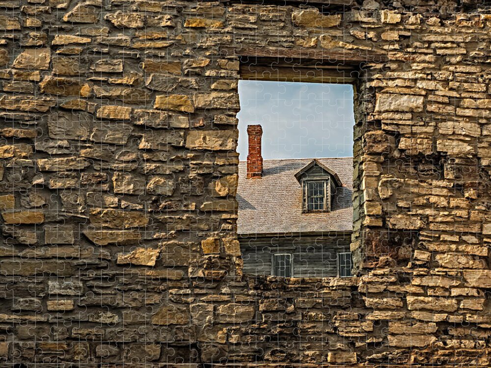 Historic State Park Jigsaw Puzzle featuring the photograph Window in A Window by Paul Freidlund