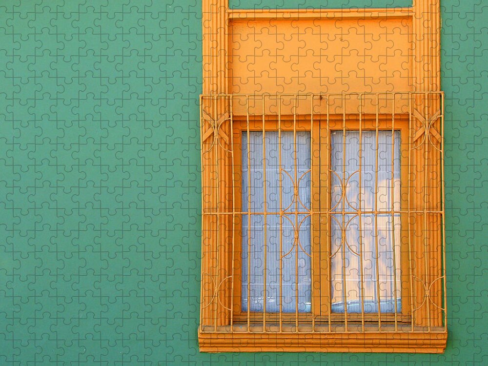 Color Jigsaw Puzzle featuring the photograph Windows of the World - Santiago Chile by Rick Locke - Out of the Corner of My Eye