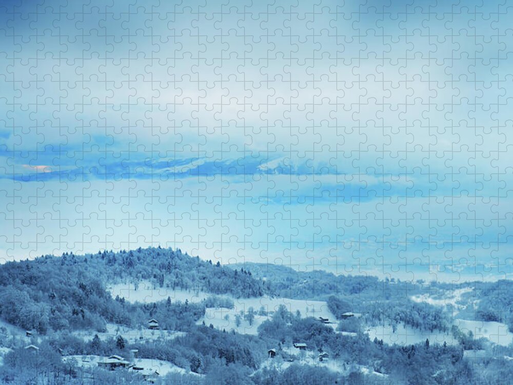 Scenics Jigsaw Puzzle featuring the photograph Winter Nature by Loops7