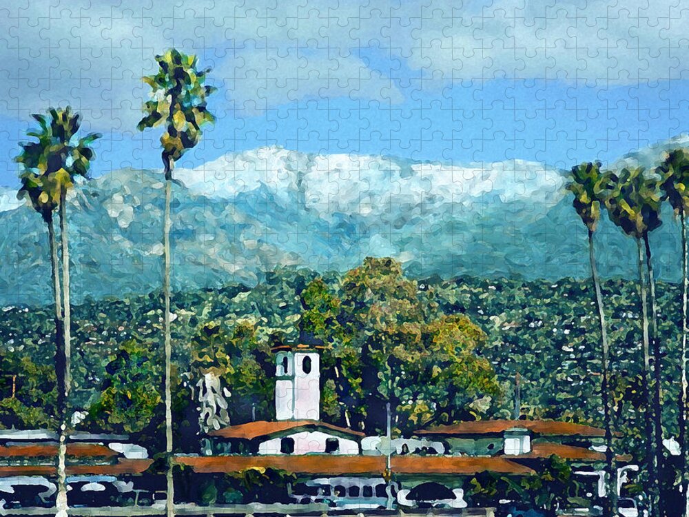 Landscape Jigsaw Puzzle featuring the photograph Winter Paradise Santa Barbara by Kurt Van Wagner