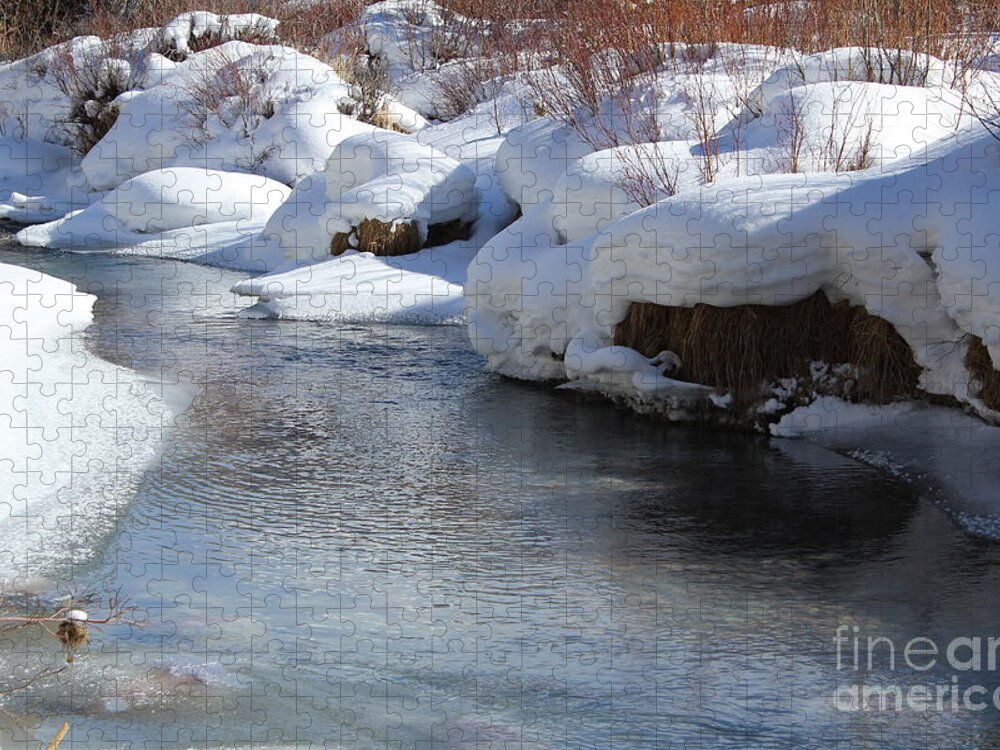 Landscape Photographs Jigsaw Puzzle featuring the photograph Winter's Blanket by Fiona Kennard