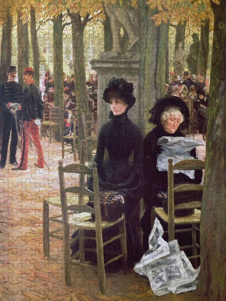 Hat Jigsaw Puzzle featuring the photograph Without A Dowry Sans Dot, 1883-5 by James Jacques Joseph Tissot