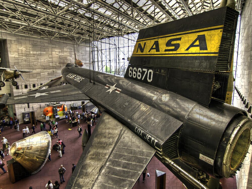 Tonemapped Jigsaw Puzzle featuring the photograph X-15 by Tim Stanley