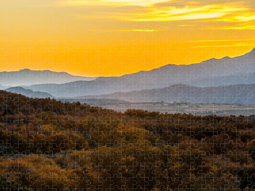 Zion Jigsaw Puzzle featuring the photograph Yellow Beginnings by George Buxbaum