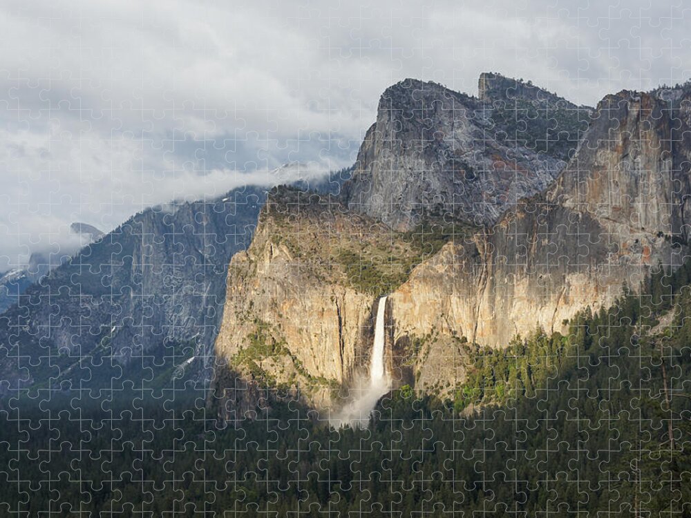 Falls Jigsaw Puzzle featuring the photograph Yosemite Valley by Weir Here And There