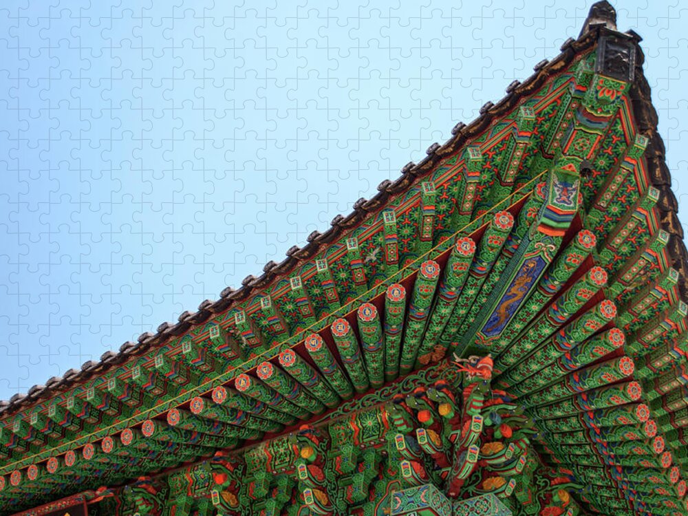 Tranquility Jigsaw Puzzle featuring the photograph Yugasa Temple, Biseulsan by Image By Peter Thwaites