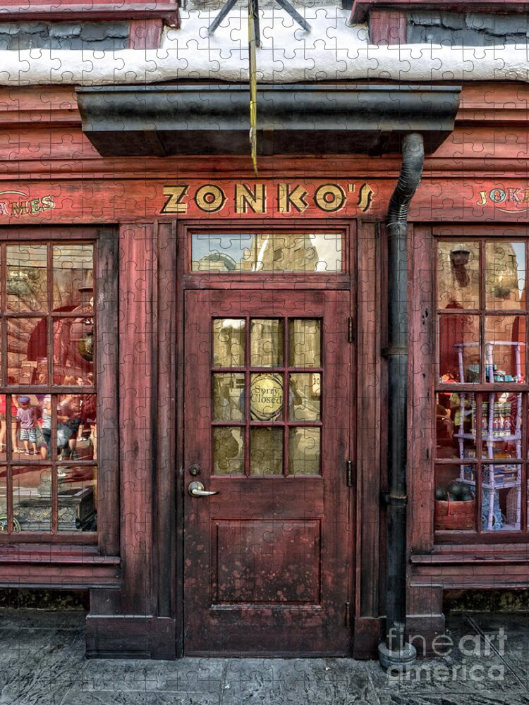 Florida Jigsaw Puzzle featuring the photograph Zonkos Joke Shop Hogsmeade by Edward Fielding