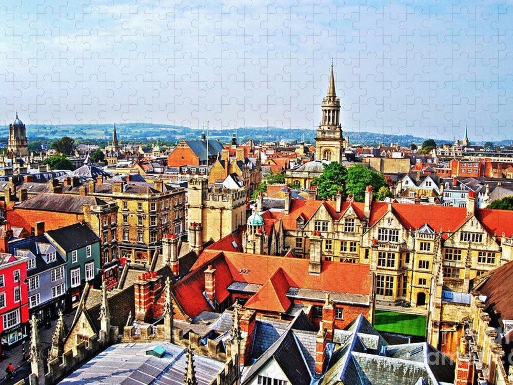Yhun Suarez Jigsaw Puzzle featuring the photograph Oxford Cityscape by Yhun Suarez