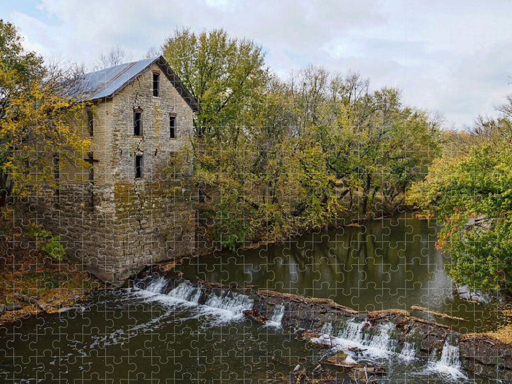 Mill Jigsaw Puzzle featuring the photograph Cedar Point Mill #1 by Alan Hutchins