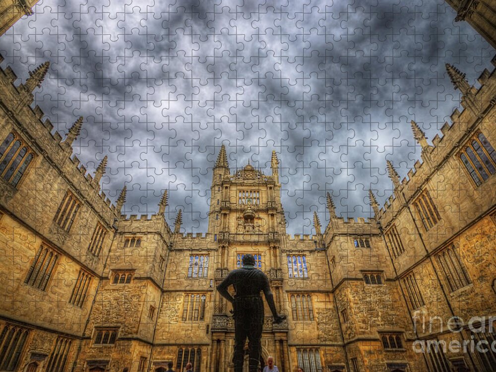  Yhun Suarez Jigsaw Puzzle featuring the photograph Divinity School - Oxford by Yhun Suarez